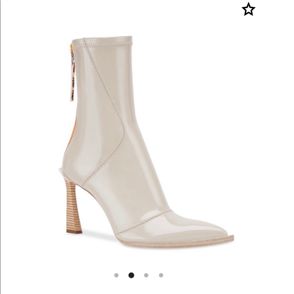 ❌SOLD Fendi FFrame structured heel ankle boots